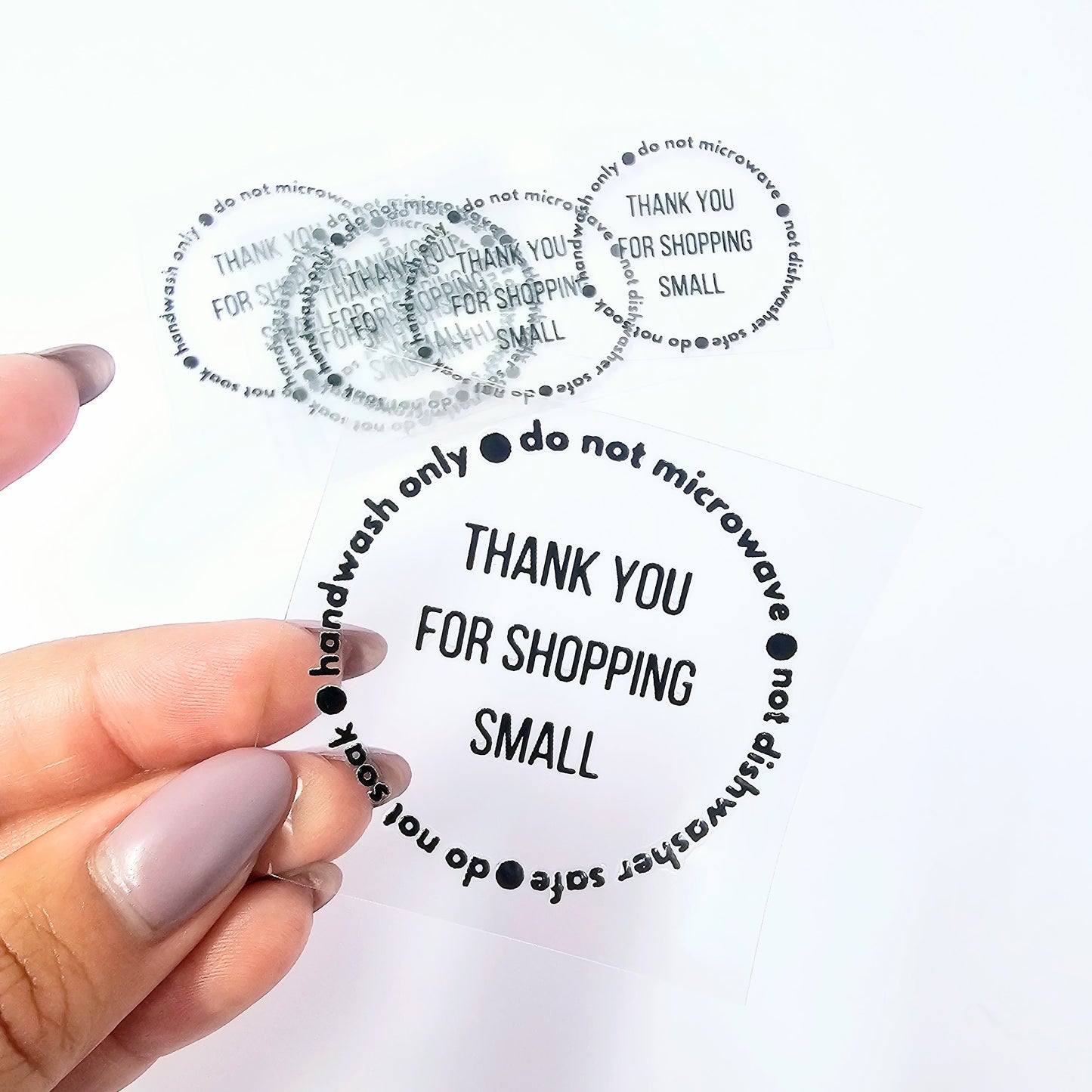 Thank you for shopping small Care Cup Instructions - UVDTF Transfer