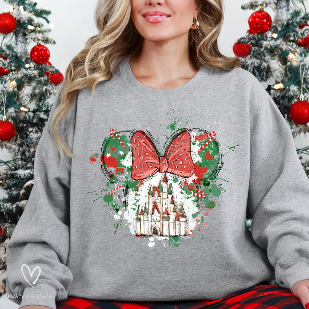 Christmas Magical Castle Crewneck Sweatshirt