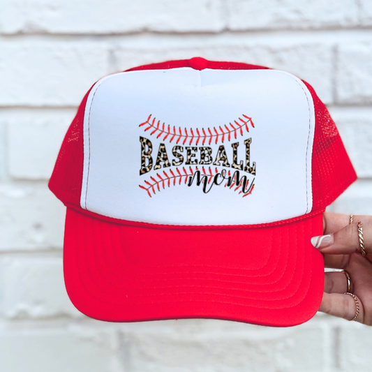 Baseball Mom Trucker Hat