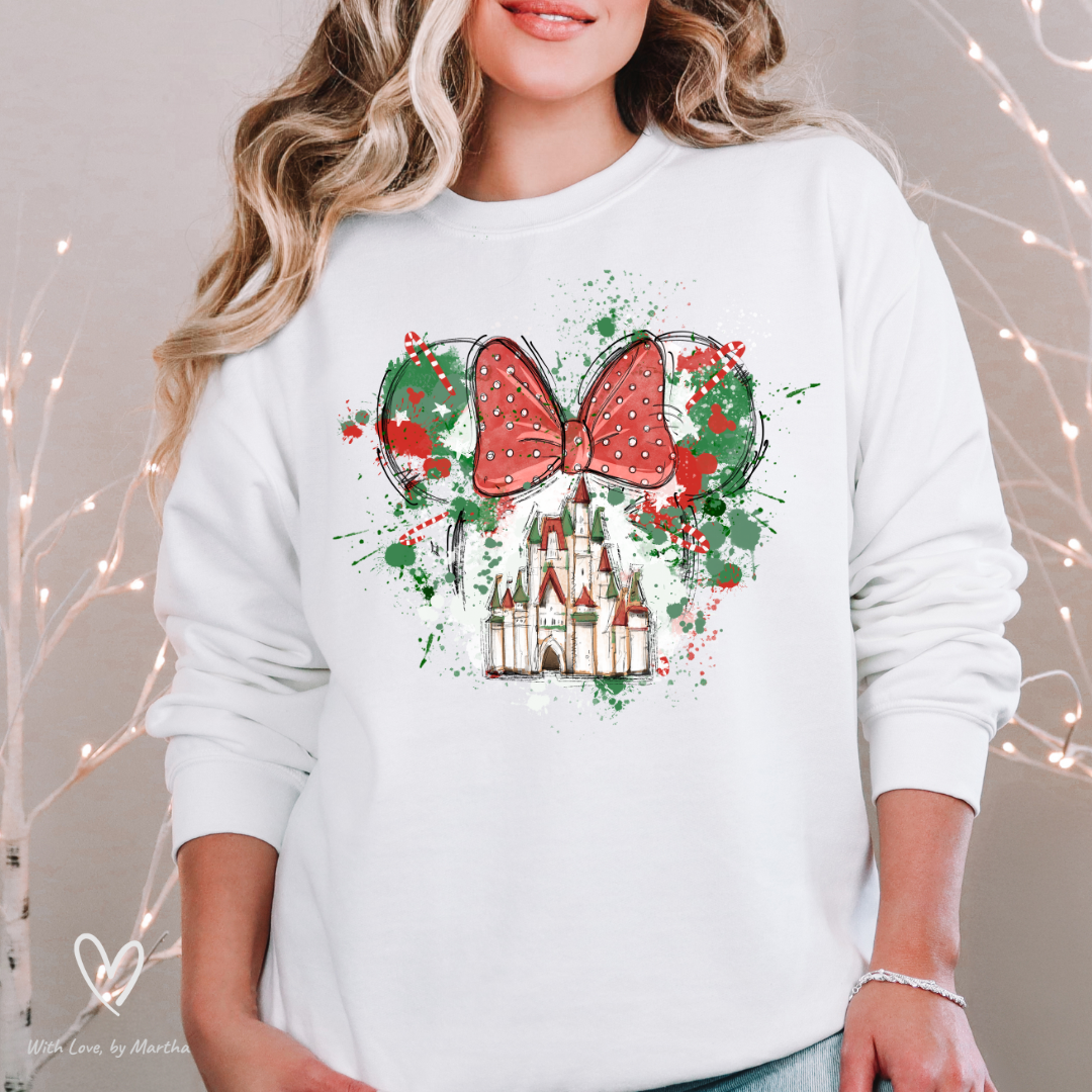 Christmas Magical Castle Crewneck Sweatshirt