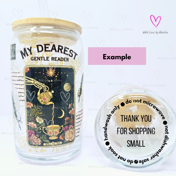 Thank you for shopping small Care Cup Instructions - UVDTF Transfer