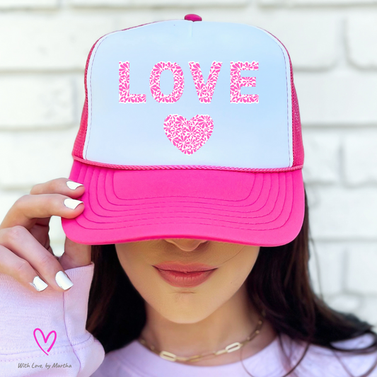 LOVE talavera heart trucker Hat