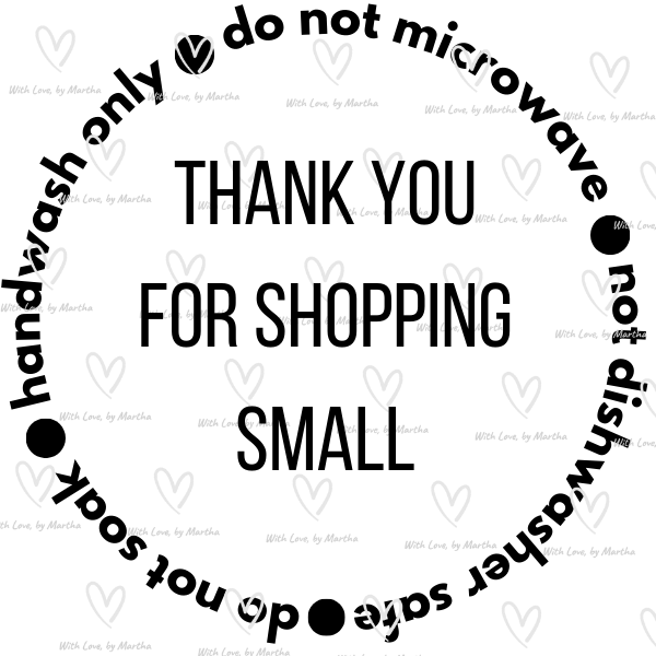 Thank you for shopping small Care Cup Instructions - UVDTF Transfer