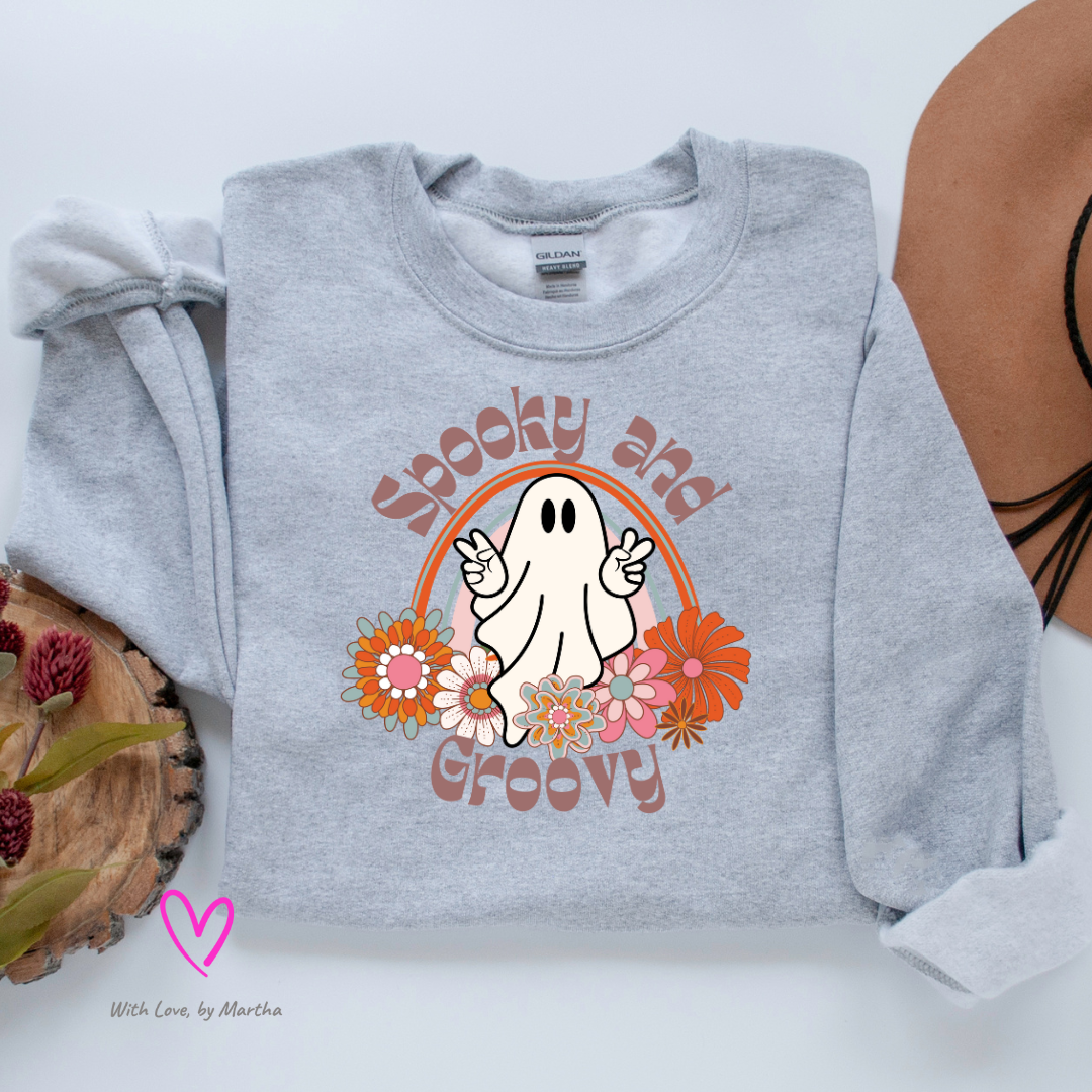 Spooky and Groovy tees, sweatshirts and hoodies