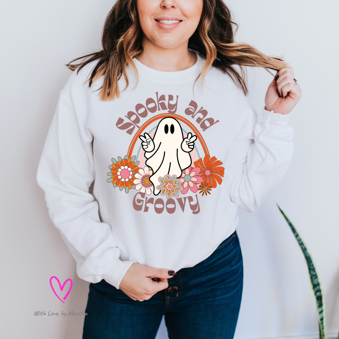 Spooky and Groovy tees, sweatshirts and hoodies