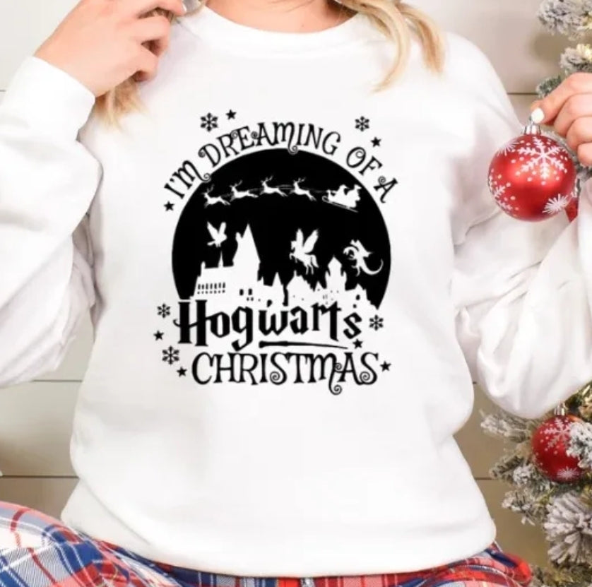 Dreaming of a Hogwarts Christmas Crewneck Sweatshirt