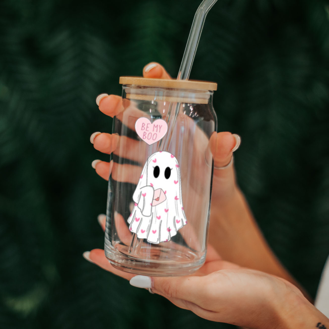 Be my Boo Glass Cup 16oz