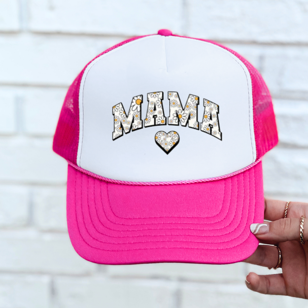 MAMA floral Trucker Hat