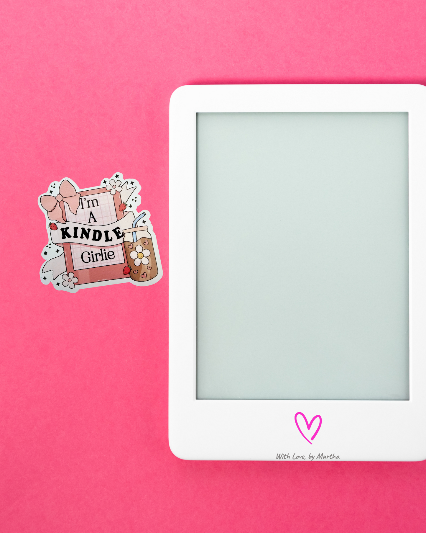 I'm a kindle girlie Sticker