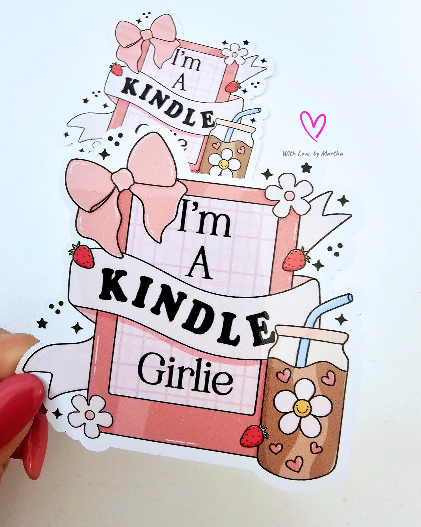 I'm a kindle girlie Sticker