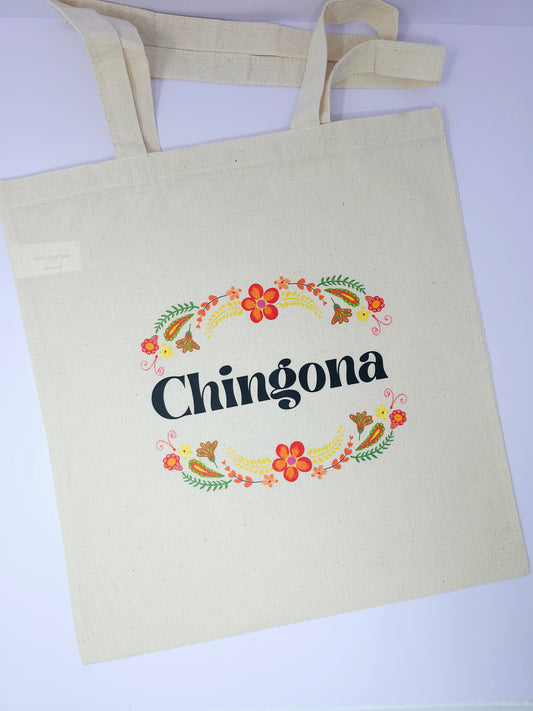 Chingona cotton tote