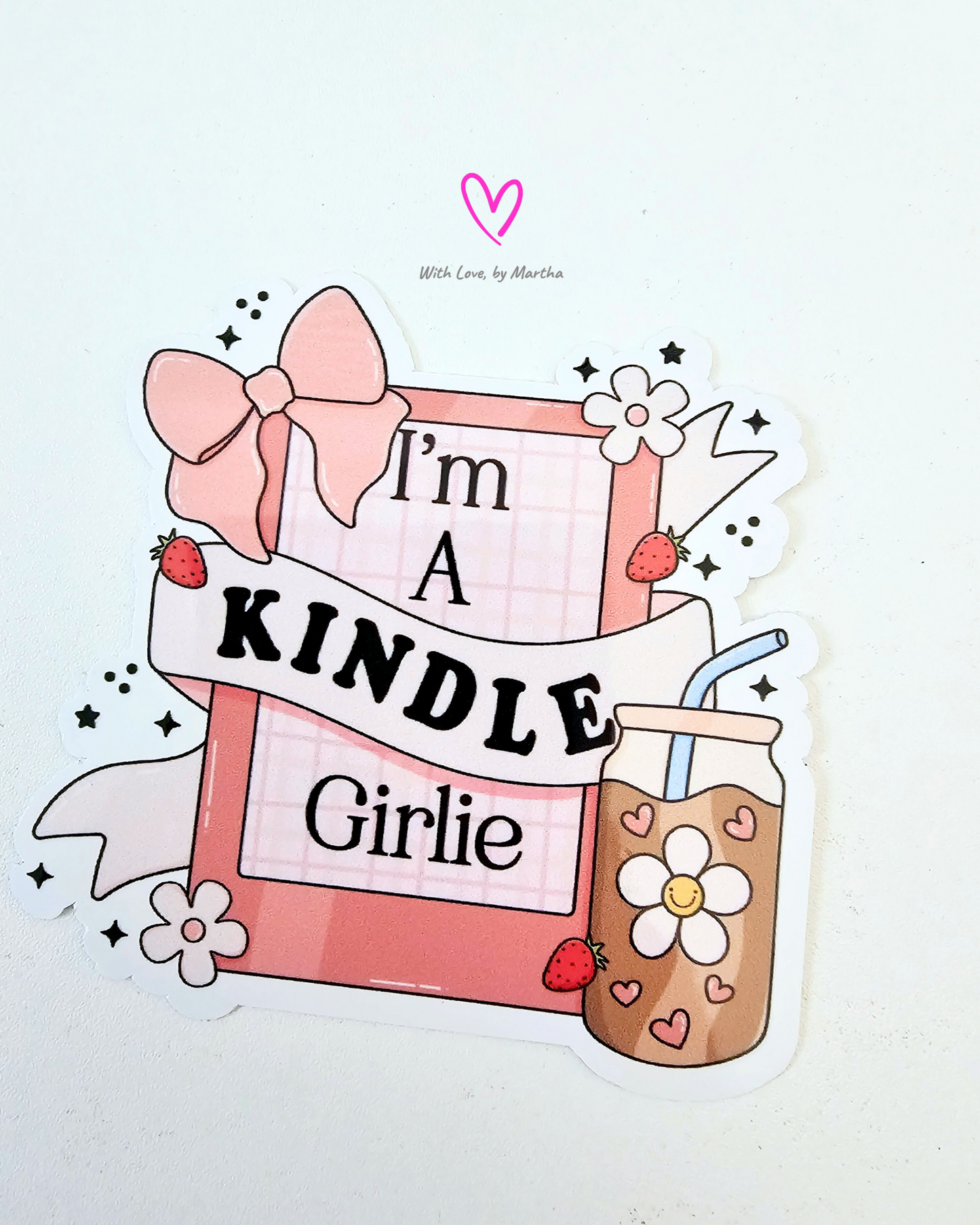 I'm a kindle girlie Sticker