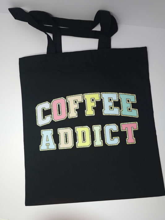 Coffee Addict cotton tote