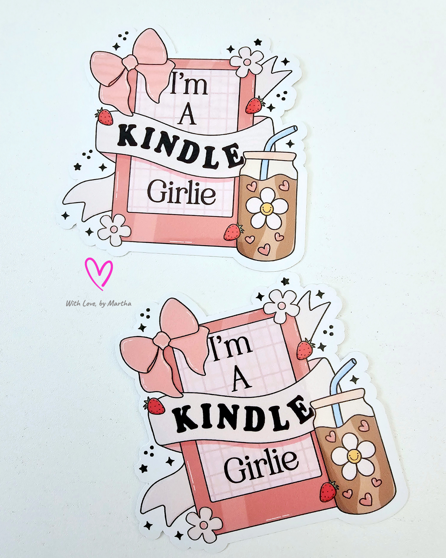 I'm a kindle girlie Sticker