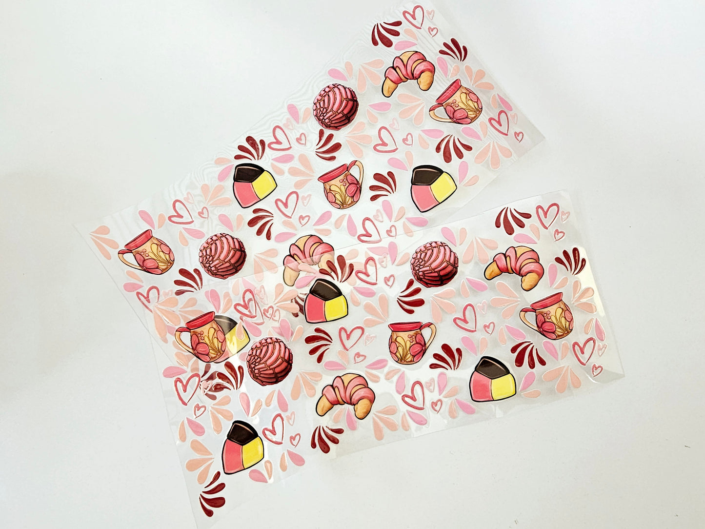 Mexican pastries postres talavera St. Valentine's UVDTF wrap Transfer