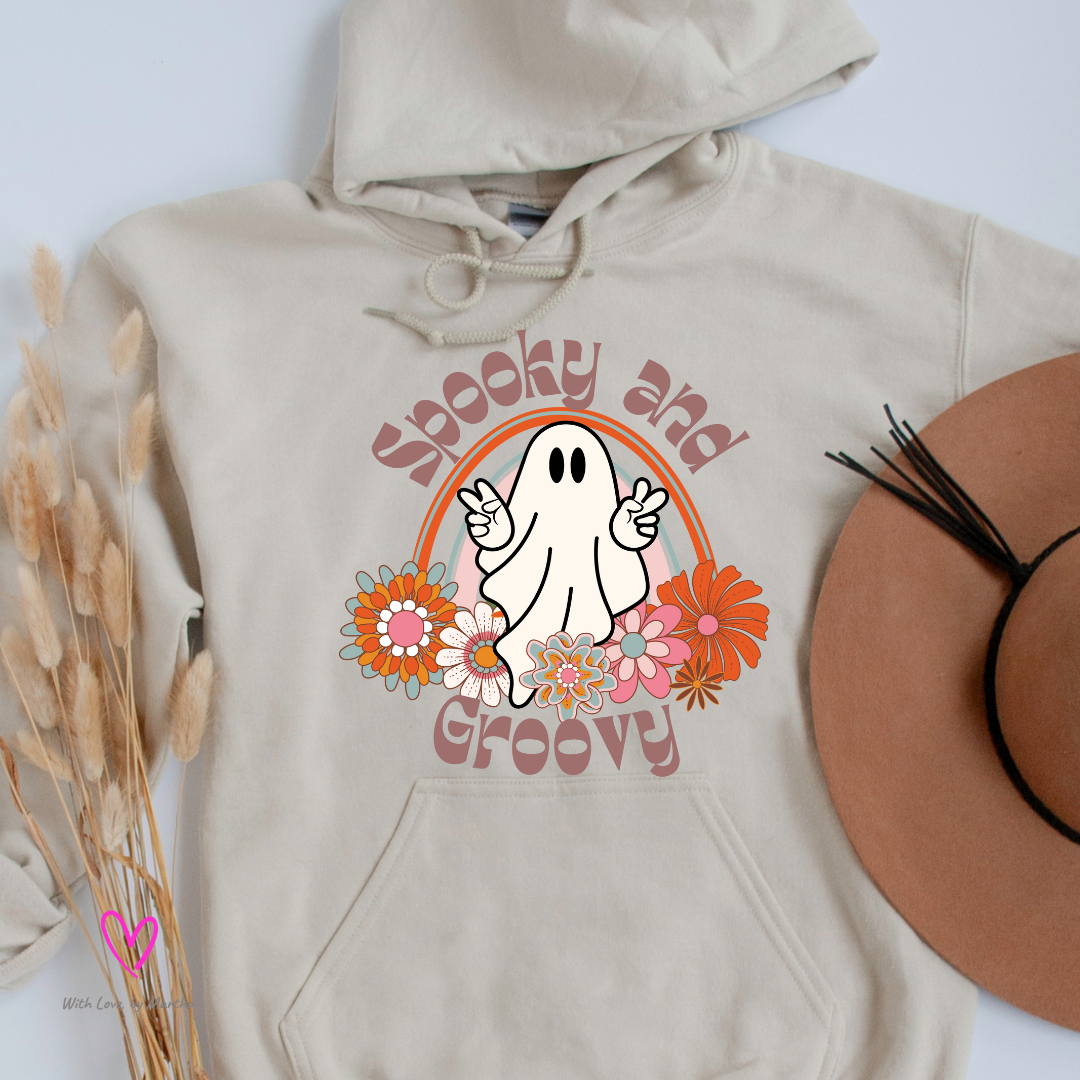 Spooky and Groovy tees, sweatshirts and hoodies