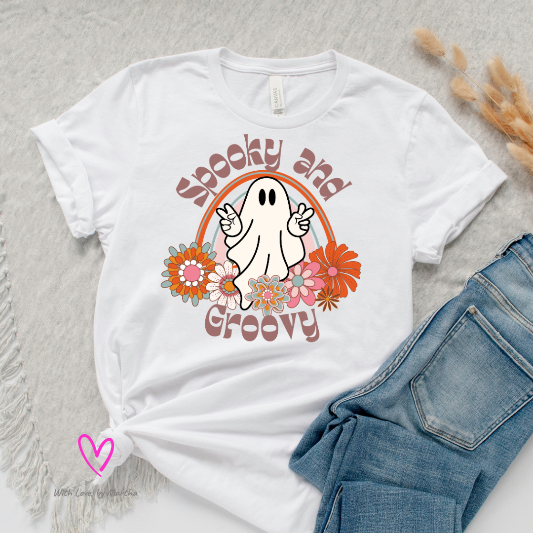 Spooky and Groovy tees, sweatshirts and hoodies